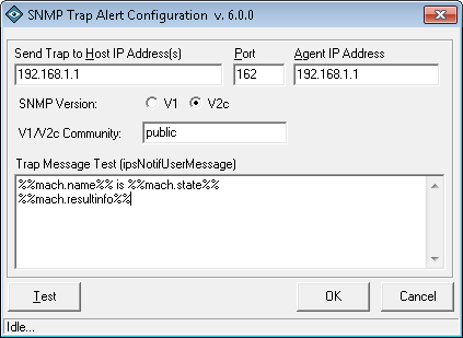 IPSentry SNMP Trap Notification Configuration
