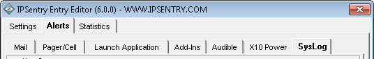 IPSentry device entry common alerting mechanism.